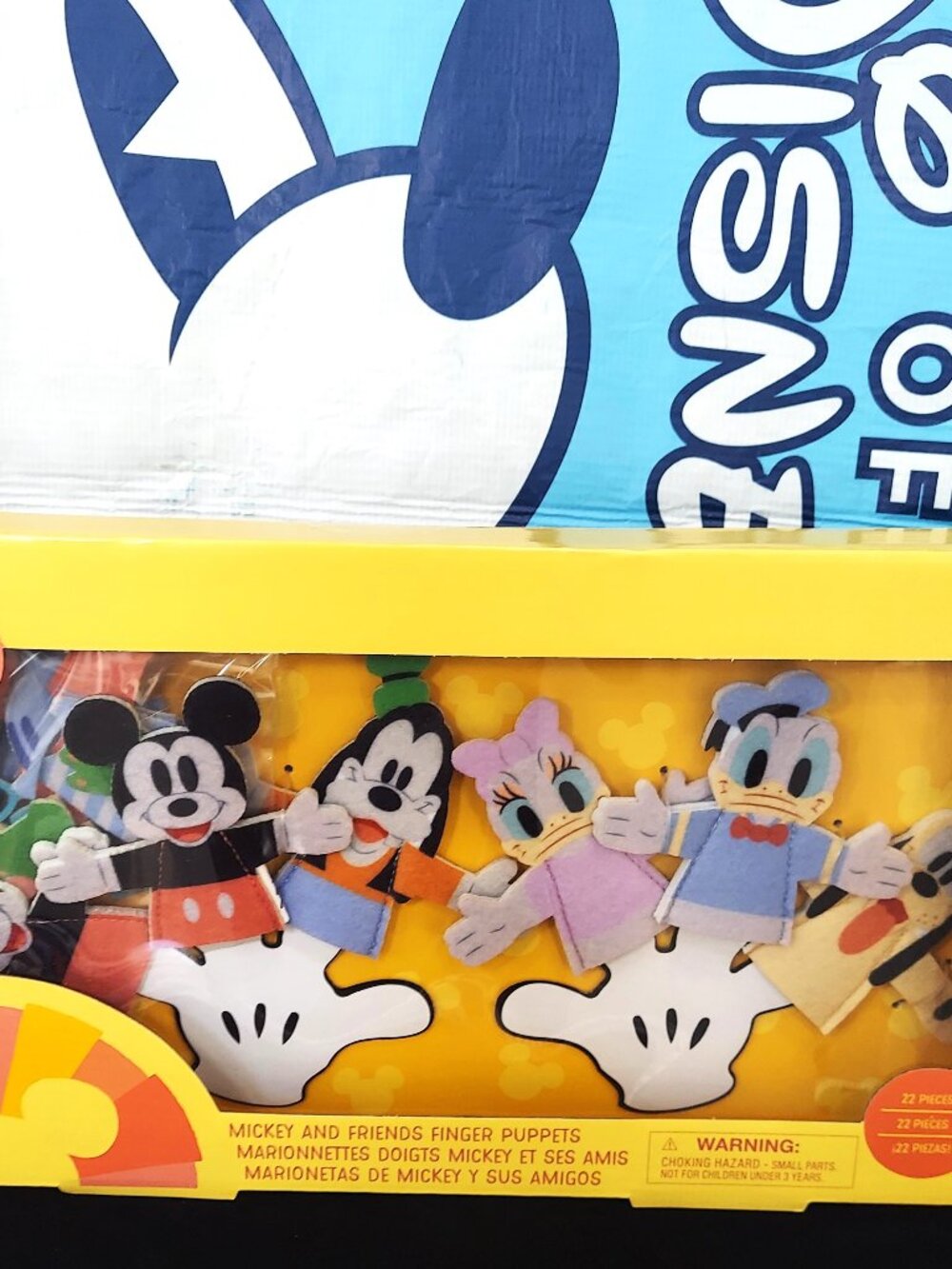 New Disney Finger Puppets Mickey & Friends, 6 soft felt puppets Disney Parks USA